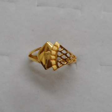 22 kt gold casting ladis fancy ring by Aaj Gold Palace