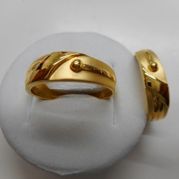 22 kt gold casting fancy couple rings by Aaj Gold Palace
