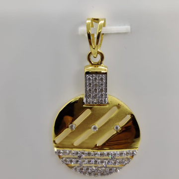 22kt gold cz fancy pendant by Aaj Gold Palace