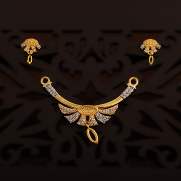 fancy m.s pendant set by Aaj Gold Palace