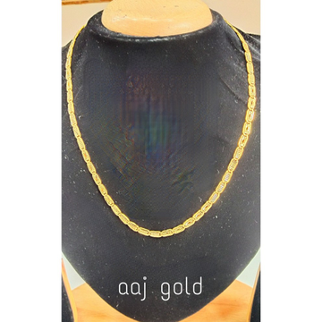 22 kt gold fancy nawabi chain by Aaj Gold Palace