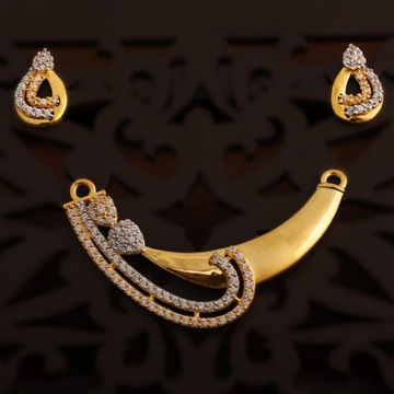 mangal sutra pendant and butti fancy by Aaj Gold Palace