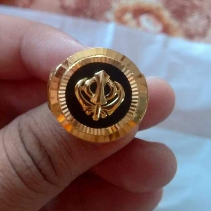 Punjabi symbol fancy ring